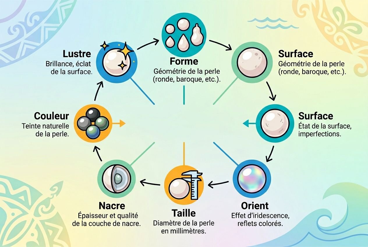 Sept critères de valeur des perles de Tahiti