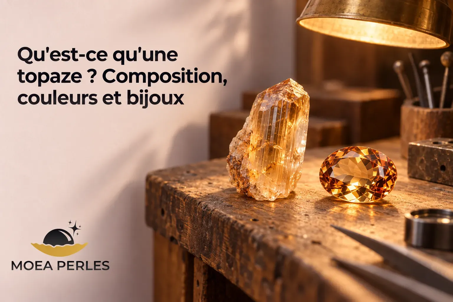 Qu'est-ce qu'une topaze ? Composition, couleurs et bijoux